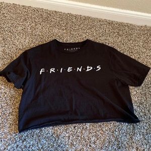 FRIENDS LOGO CROPPED T-SHIRT WOMENS L